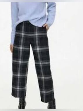 Wilfred Aritzia Chambery Wool Cashmere Blend Cropped Plaid Pants XXS
